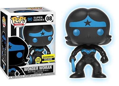 DC Super Heroes Wonder Woman (Silhouette) Glow Exclusive Funko Pop! #08 - Undiscovered Realm