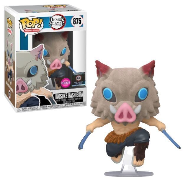 Demon Slayer Inosuke Hashibira Flocked Exclusive Funko Pop! #875 - Undiscovered Realm