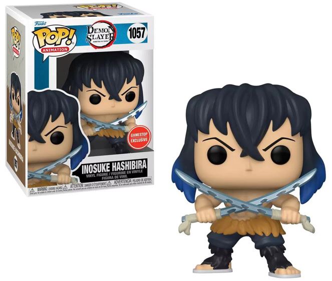 Demon Slayer Inosuke Hashibira (Unmasked) Exclusive Funko Pop! #1057 - Undiscovered Realm