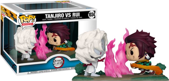 Demon Slayer Tanjiro vs. Rui Funko Pop! Moment #1034 - Undiscovered Realm