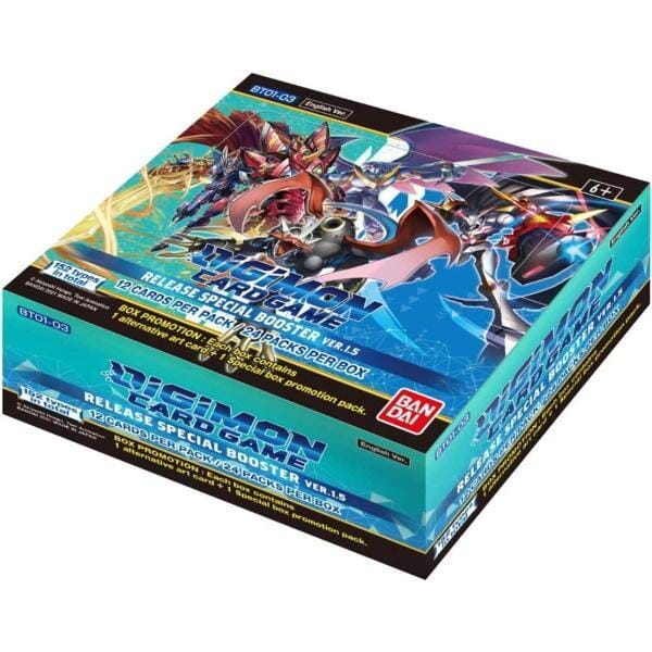 Digimon English TCG V1.5 Core Booster Box - 24 Packs - Undiscovered Realm
