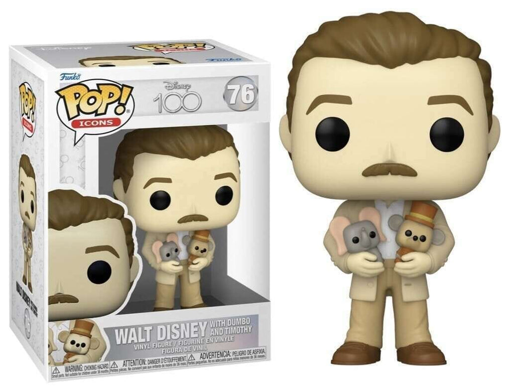 Disney 100th Anniversary Walt Disney and Dumbo & Timothy Plush Funko Pop! #76 - Undiscovered Realm