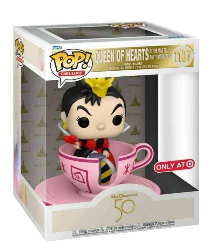 Disney 50th Queen Of Hearts At The Mad Tea Party Attraction Exclusive Ride Funko Pop! #87 - Undiscovered Realm