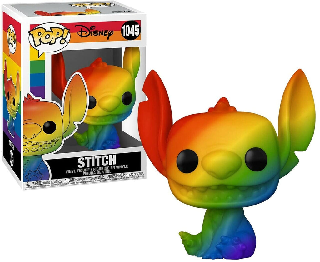 Disney Lilo & Stitch Rainbow Stitch Seated (Pride) Funko Pop! #1045 - Undiscovered Realm