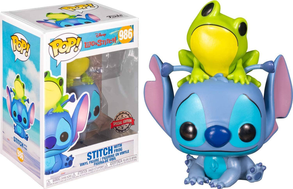 Disney Lilo & Stitch Stitch with Frog Exclusive Funko Pop! #986 - Undiscovered Realm