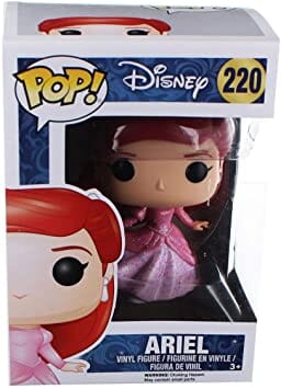 Disney Little Mermaid Ariel Pink Dress (Glitter Error Variant) Funko Pop! #220 - Undiscovered Realm