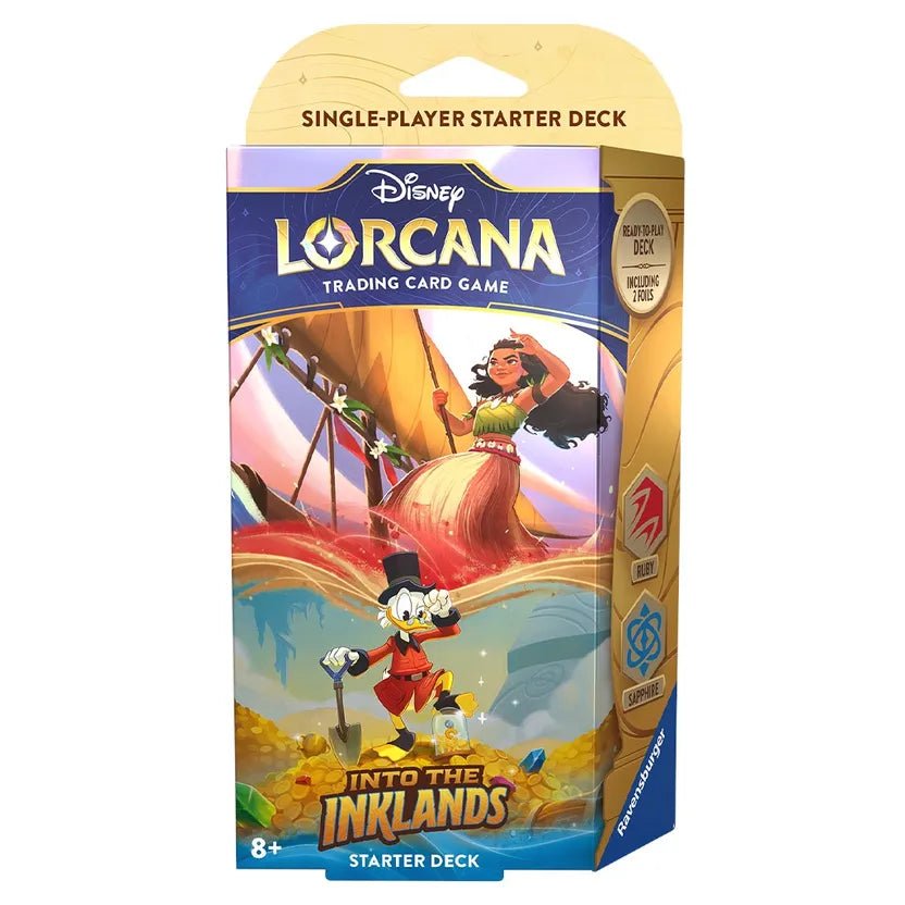 Disney Lorcana: Into the Inklands Starter Deck (Ruby & Sapphire) - Undiscovered Realm