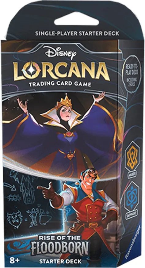 Disney Lorcana: Rise of the Floodborn Starter Deck (Amber & Sapphire) - Undiscovered Realm