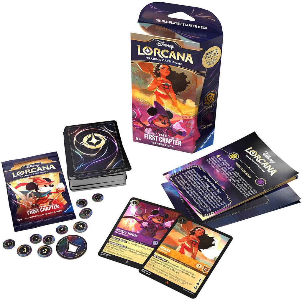 Disney Lorcana TCG: The First Chapter Amber & Amethyst Starer Deck - Undiscovered Realm