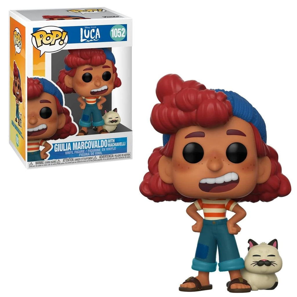 Disney Pixar Luca Giulia Marcovaldo with Machiavelli Funko Pop! #1052 - Undiscovered Realm