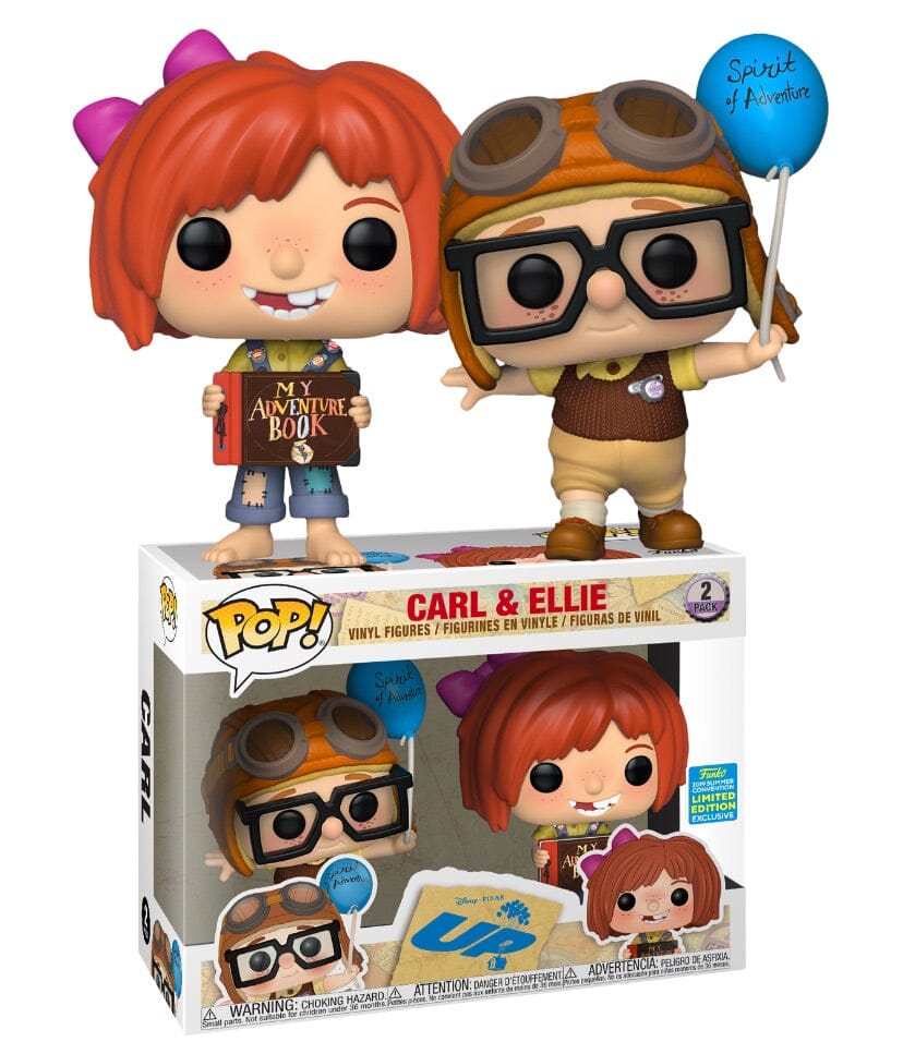 Disney Pixar Up Carl and Ellie Summer Convention Exclusive 2 Pack Funko Pop! (Shelf Wear) - Undiscovered Realm