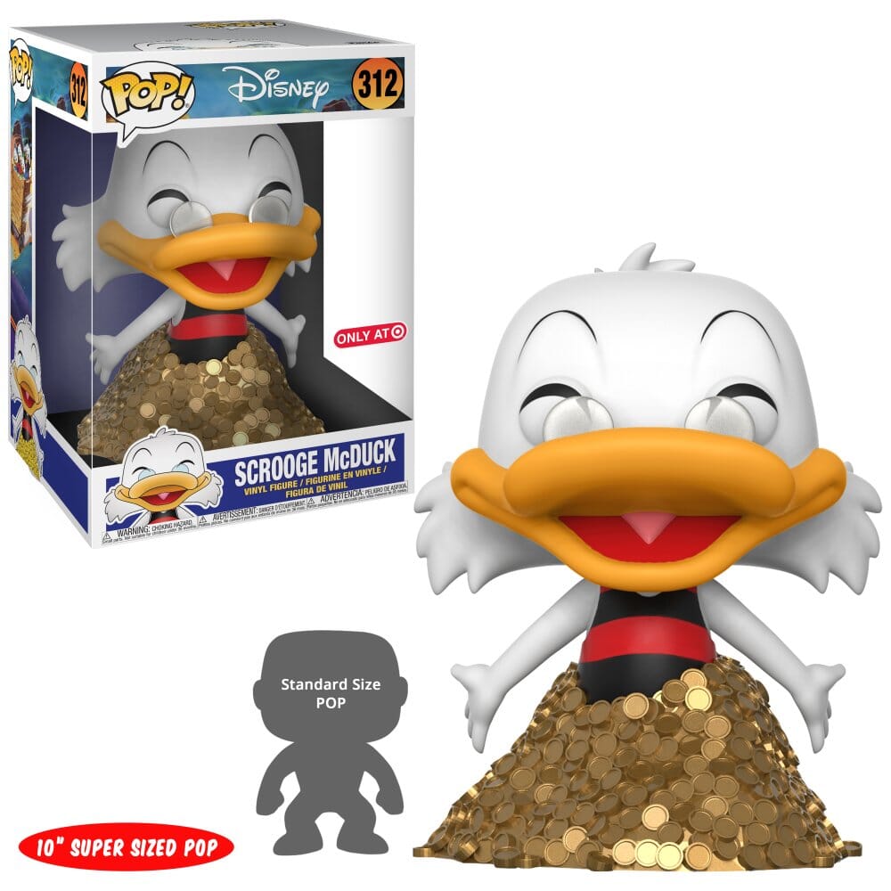 Disney Scrooge McDuck (Swimming in Gold) Exclusive 10 Inch Funko Pop! #312 - Undiscovered Realm