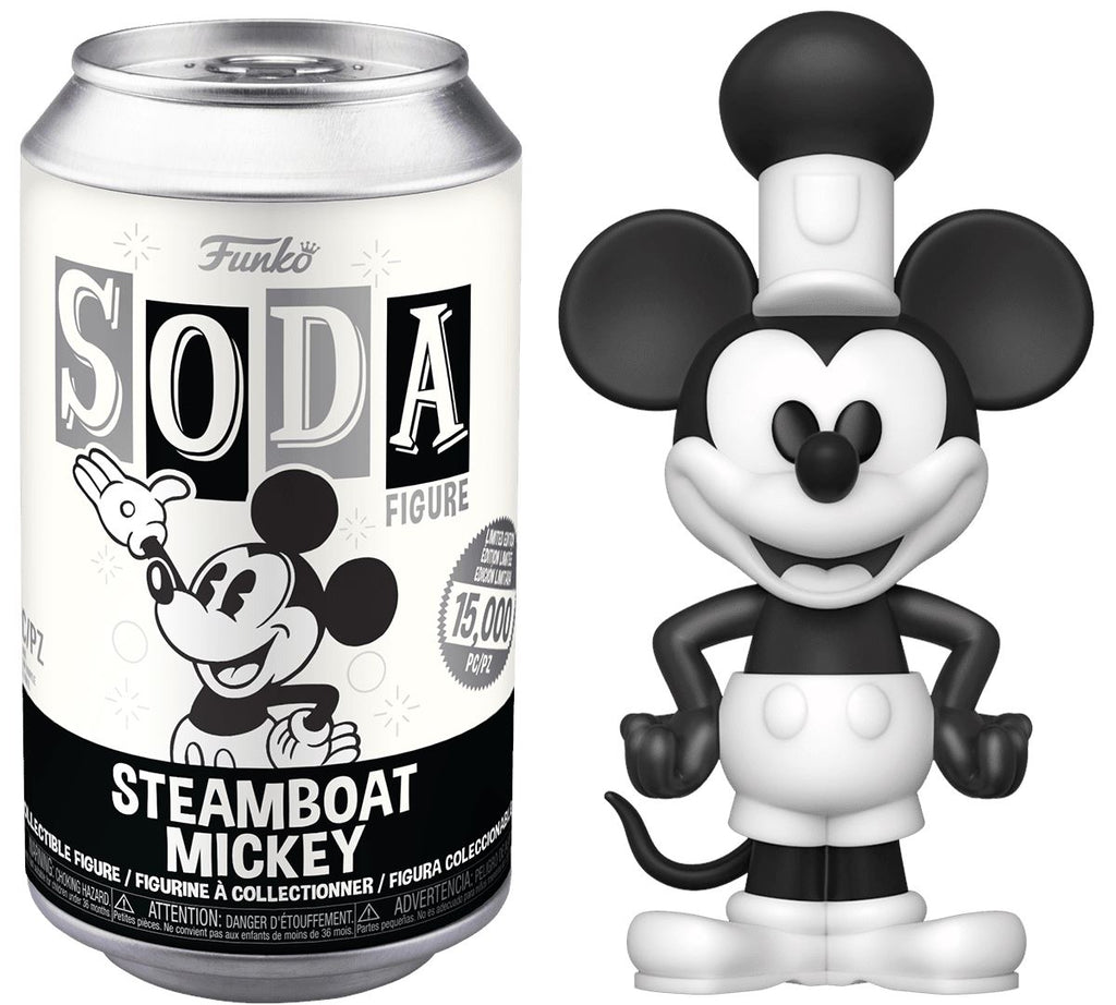 Disney Steamboat Mickey Exclusive Funko Vinyl Soda (Opened Can) - Undiscovered Realm