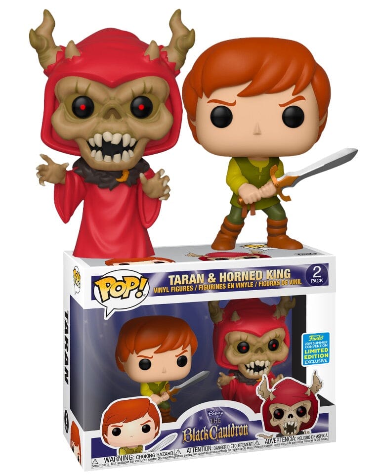 Disney The Black Cauldron Taran & Horned King Summer Convention Exclusive 2 Pack Funko Pop! - Undiscovered Realm