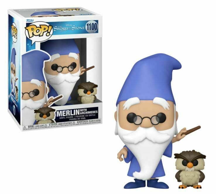 Disney The Sword in the Stone Merlin with Archimedes Funko Pop! #1100 - Undiscovered Realm