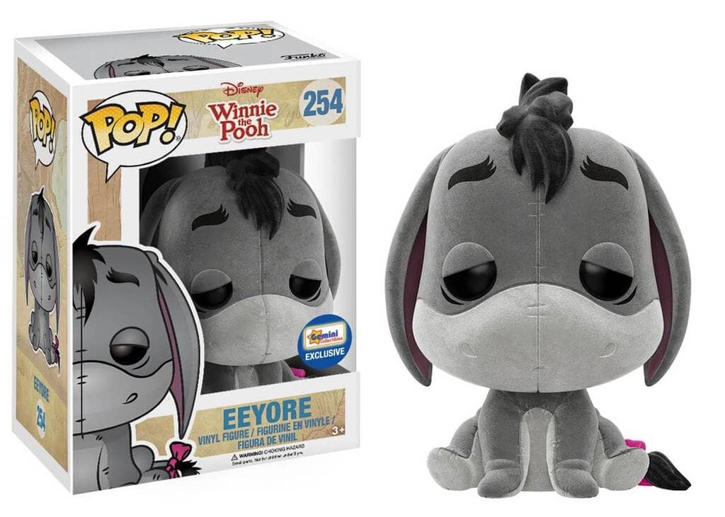Disney Winnie the Pooh Eeyore Flocked Exclusive Funko Pop! #254 - Undiscovered Realm