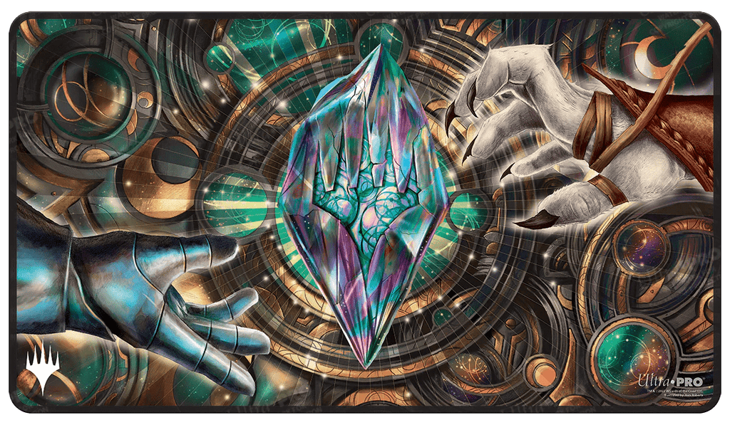 Dominaria United Stylized Planeswalker Symbol Stitched Standard Gaming Playmat - Undiscovered Realm