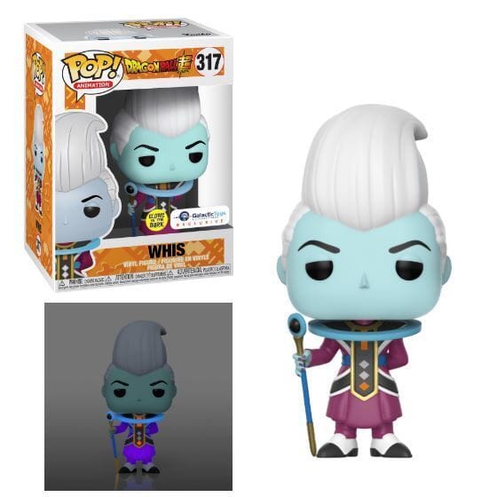 Dragon Ball Super Whis Glow GID Exclusive Funko Pop! #317 - Undiscovered Realm