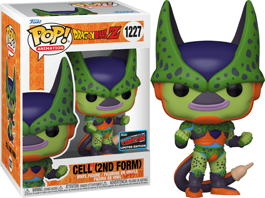 Dragon Ball Z Cell 2nd Form NYCC (Official Sticker) Exclusive Funko Pop! #1227 - Undiscovered Realm