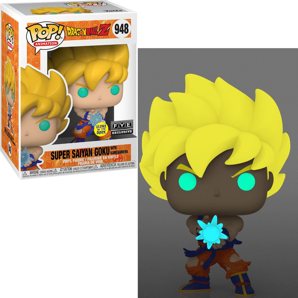 Dragon Ball Z Super Saiyan Goku with Kamehameha Glow Exclusive Funko Pop! #948 - Undiscovered Realm