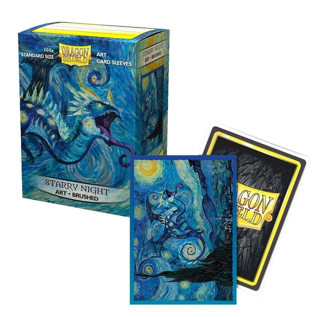 Dragon Shield Standard Size Card Sleeves 100 Count Brushed Art Matte Starry Night - Undiscovered Realm