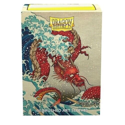 Dragon Shield Standard Size Card Sleeves 100 Count Brushed Art Matte The Great Wave - Undiscovered Realm