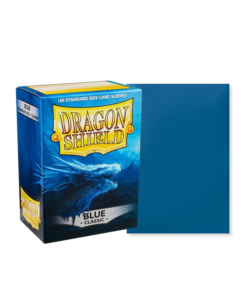 Dragon Shield Standard Size Card Sleeves 100 Count Classic Blue - Undiscovered Realm