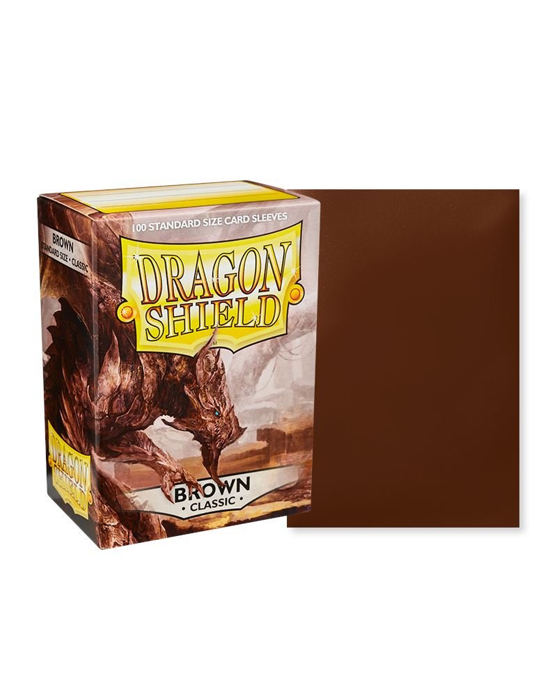 Dragon Shield Standard Size Card Sleeves 100 Count Classic Brown - Undiscovered Realm