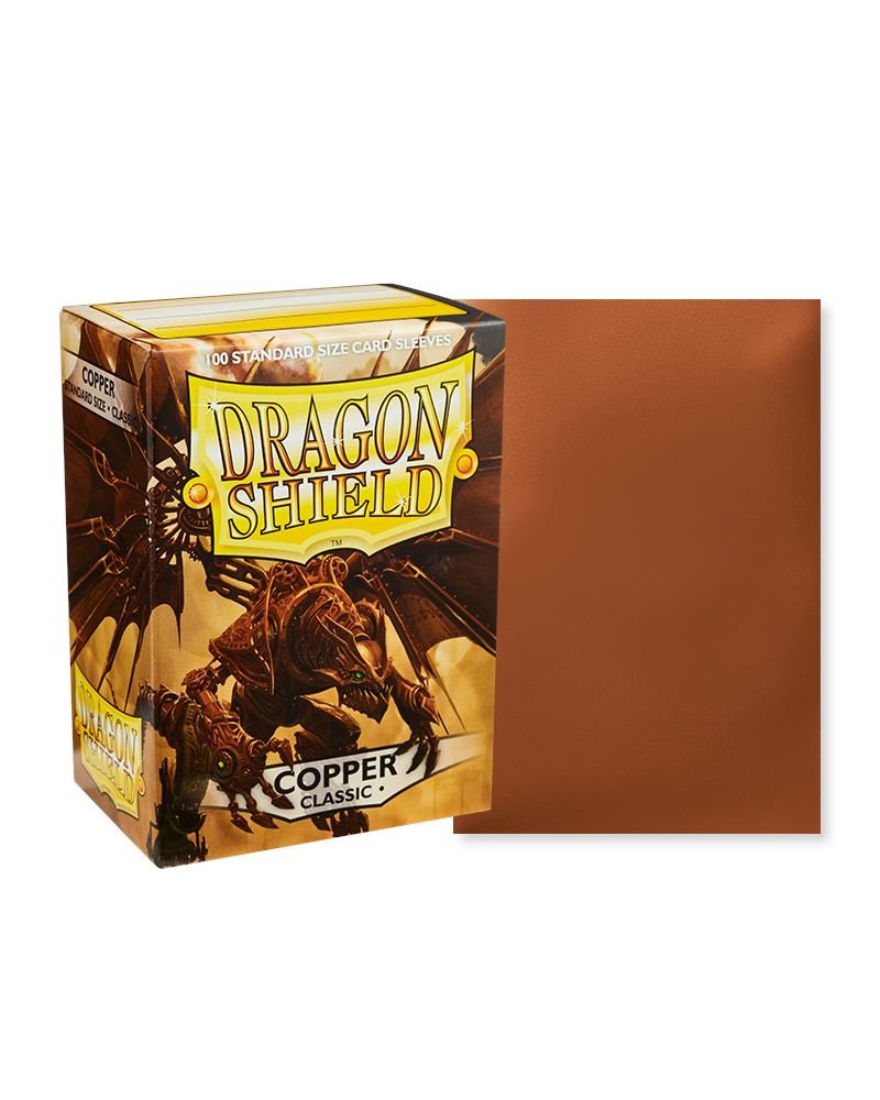 Dragon Shield Standard Size Card Sleeves 100 Count Classic Copper - Undiscovered Realm