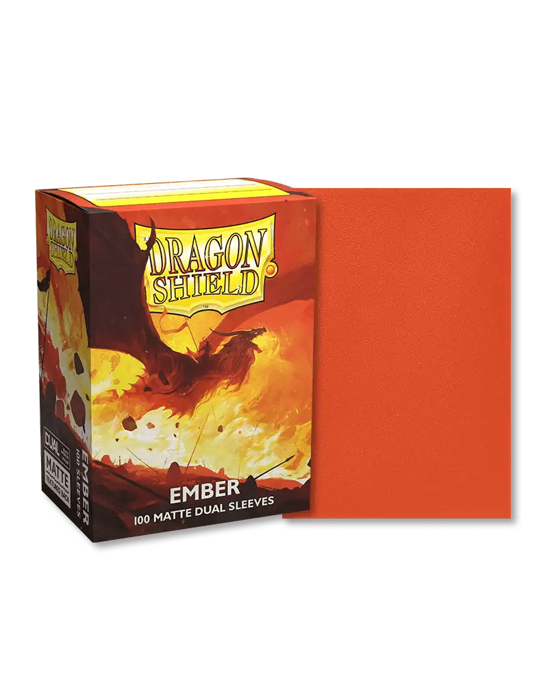 Dragon Shield Standard Size Card Sleeves 100 Count Dual Matte Ember - Undiscovered Realm