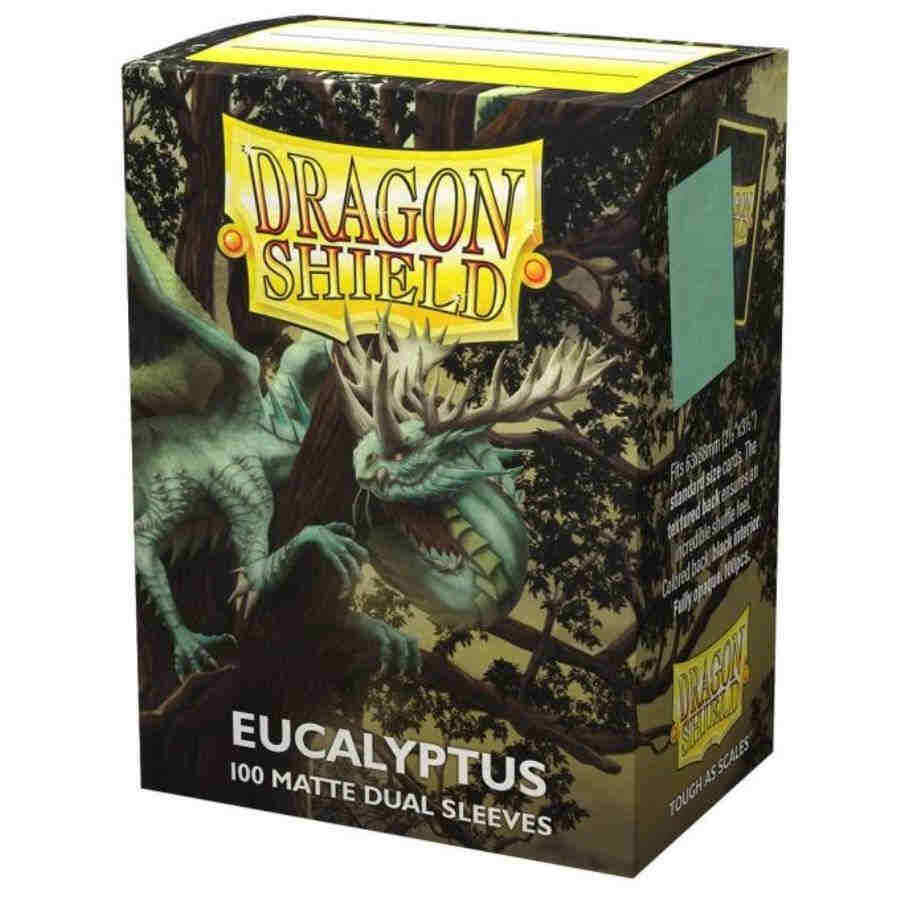 Dragon Shield Standard Size Card Sleeves 100 Count Dual Matte Eucalyptus - Undiscovered Realm