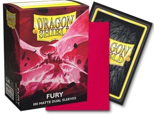 Dragon Shield Standard Size Card Sleeves 100 Count Dual Matte Fury - Undiscovered Realm