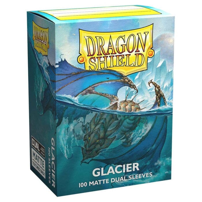 Dragon Shield Standard Size Card Sleeves 100 Count Dual Matte Glacier - Undiscovered Realm