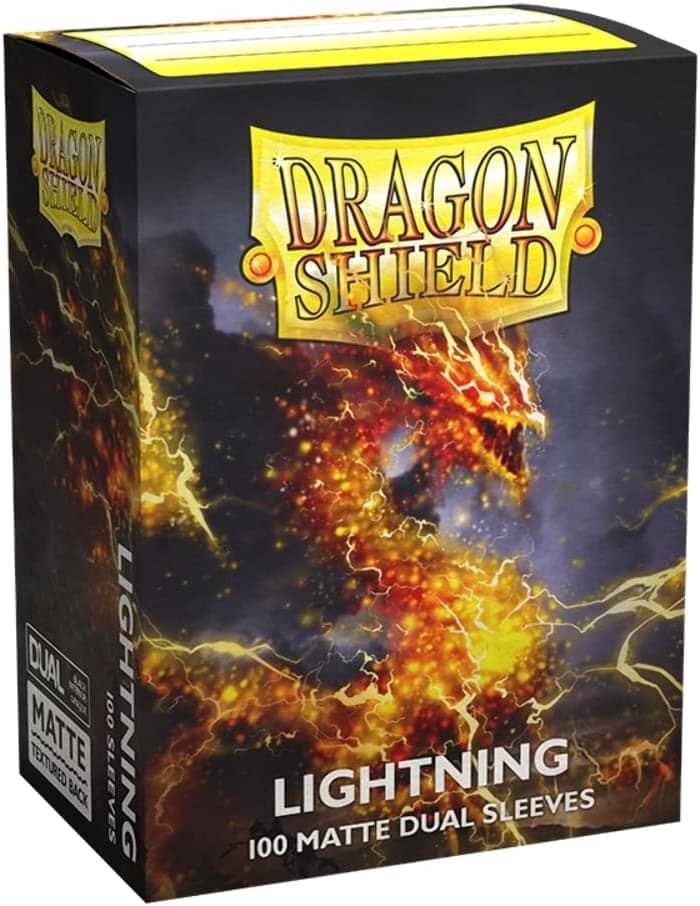 Dragon Shield Standard Size Card Sleeves 100 Count Dual Matte Lightning - Undiscovered Realm