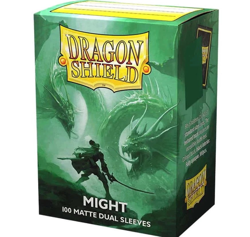 Dragon Shield Standard Size Card Sleeves 100 Count Dual Matte Might - Undiscovered Realm