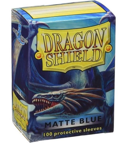 Dragon Shield Standard Size Card Sleeves 100 Count Matte Blue - Undiscovered Realm