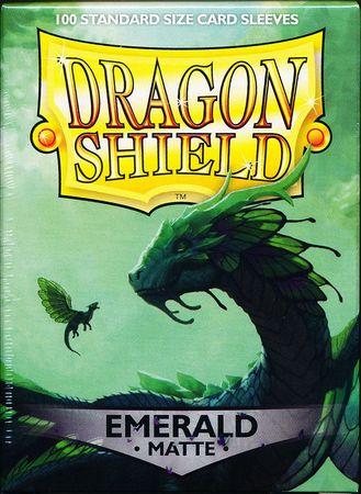 Dragon Shield Standard Size Card Sleeves 100 Count Matte Emerald - Undiscovered Realm