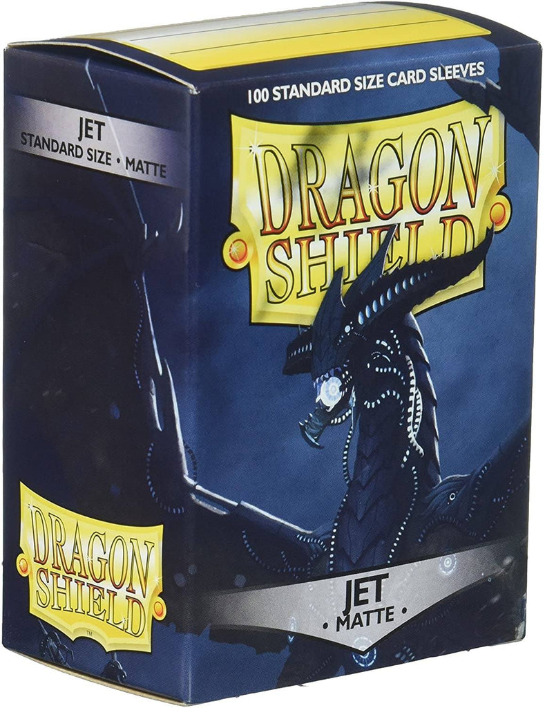 Dragon Shield Standard Size Card Sleeves 100 Count Matte Jet - Undiscovered Realm