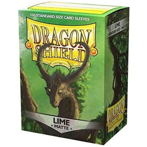 Dragon Shield Standard Size Card Sleeves 100 Count Matte Lime - Undiscovered Realm