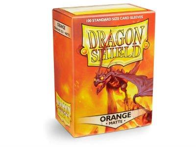 Dragon Shield Standard Size Card Sleeves 100 Count Matte Orange - Undiscovered Realm