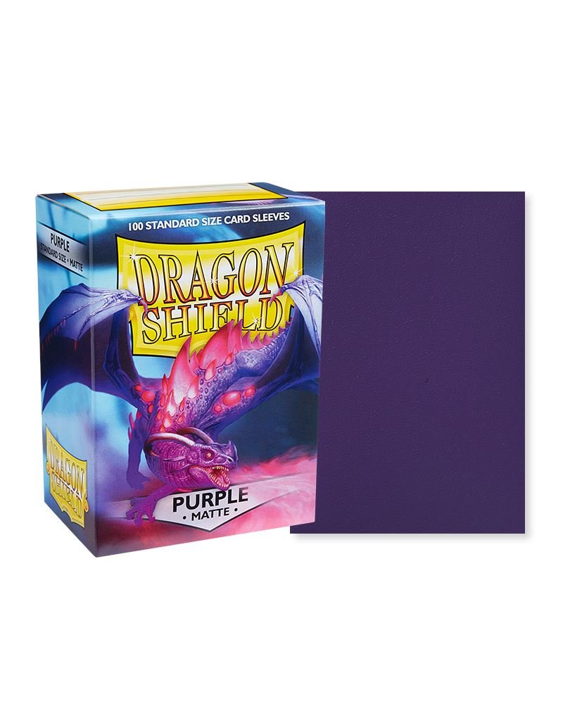 Dragon Shield Standard Size Card Sleeves 100 Count Matte Purple - Undiscovered Realm