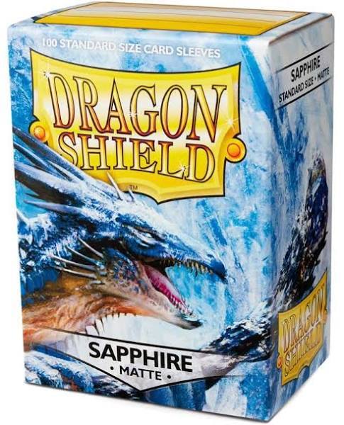 Dragon Shield Standard Size Card Sleeves 100 Count Matte Sapphire - Undiscovered Realm