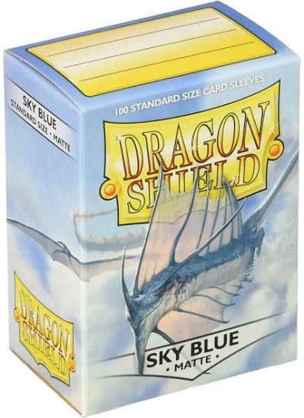 Dragon Shield Standard Size Card Sleeves 100 Count Matte Sky Blue - Undiscovered Realm