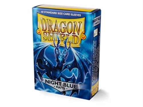 Dragon Shield Standard Size Card Sleeves 60 Count Matte Night Blue - Undiscovered Realm