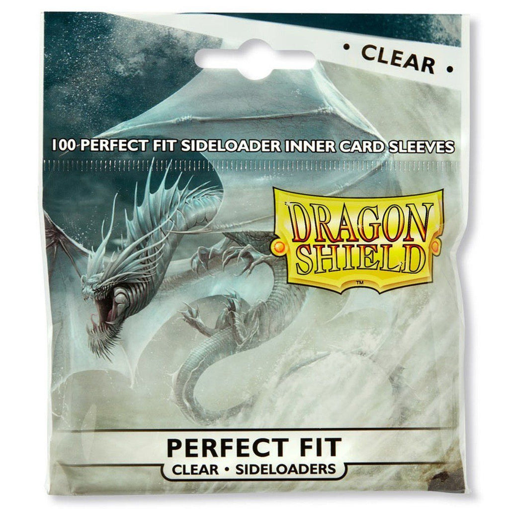 Dragon Shield Standard Size Side Loading Perfect Fit Inner Card Sleeves 100 Count Clear - Undiscovered Realm