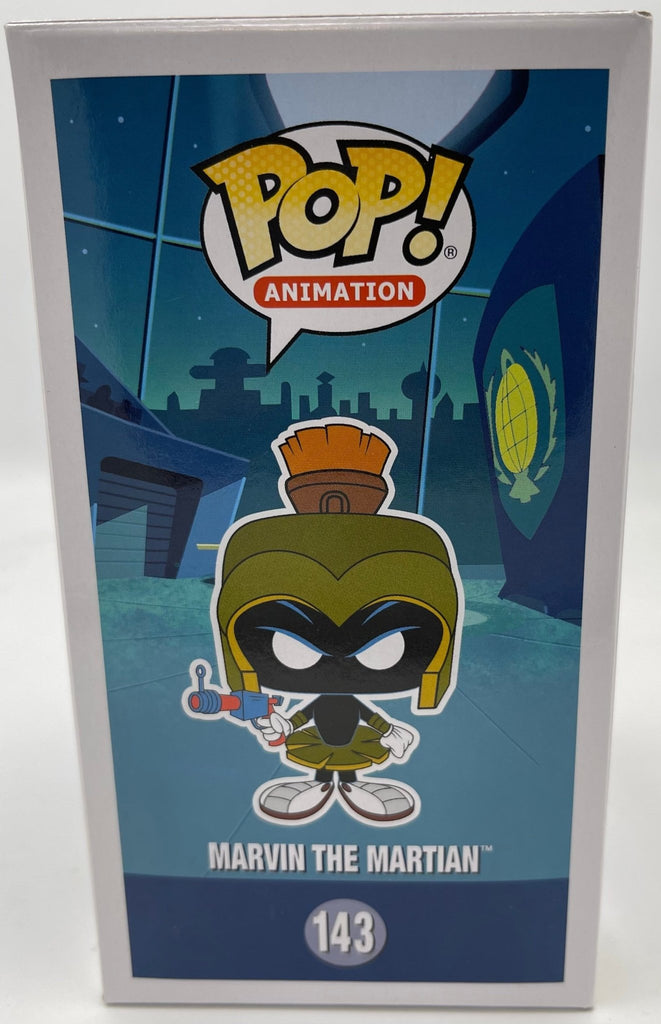 Duck Dodgers Marvin the Martian (Neon Orange) SDCC Exclusive Funko Pop! #143 (Light Box Damage) - Undiscovered Realm