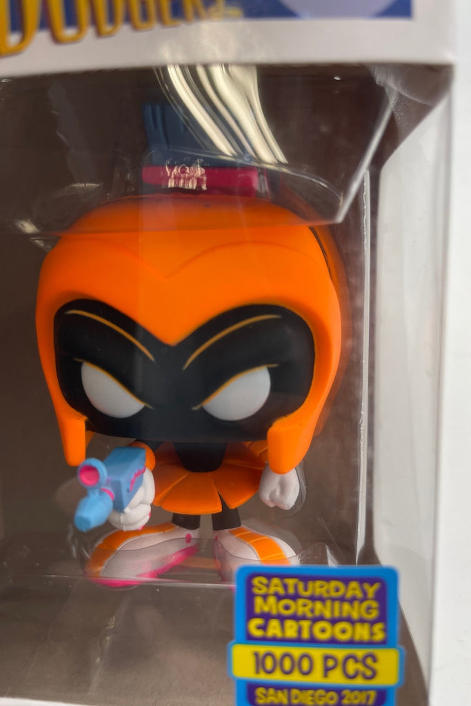 Duck Dodgers Marvin the Martian (Neon Orange) SDCC Exclusive Funko Pop! #143 (Light Box Damage) - Undiscovered Realm