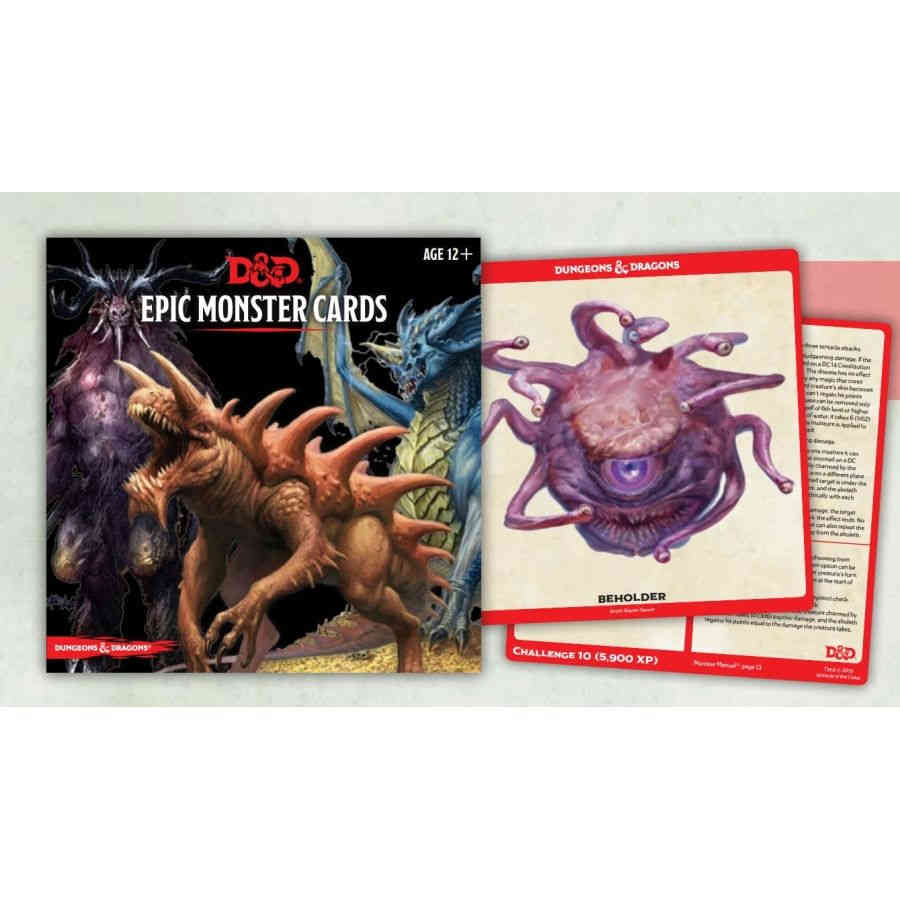 Dungeons and Dragons: Epic Monster Card Deck - Undiscovered Realm