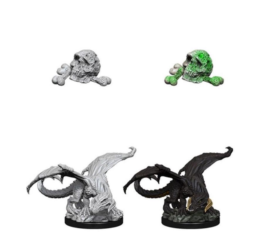 Dungeons and Dragons: Nolzur's Marvelous Unpainted Miniatures Black Dragon Wyrmling - Undiscovered Realm