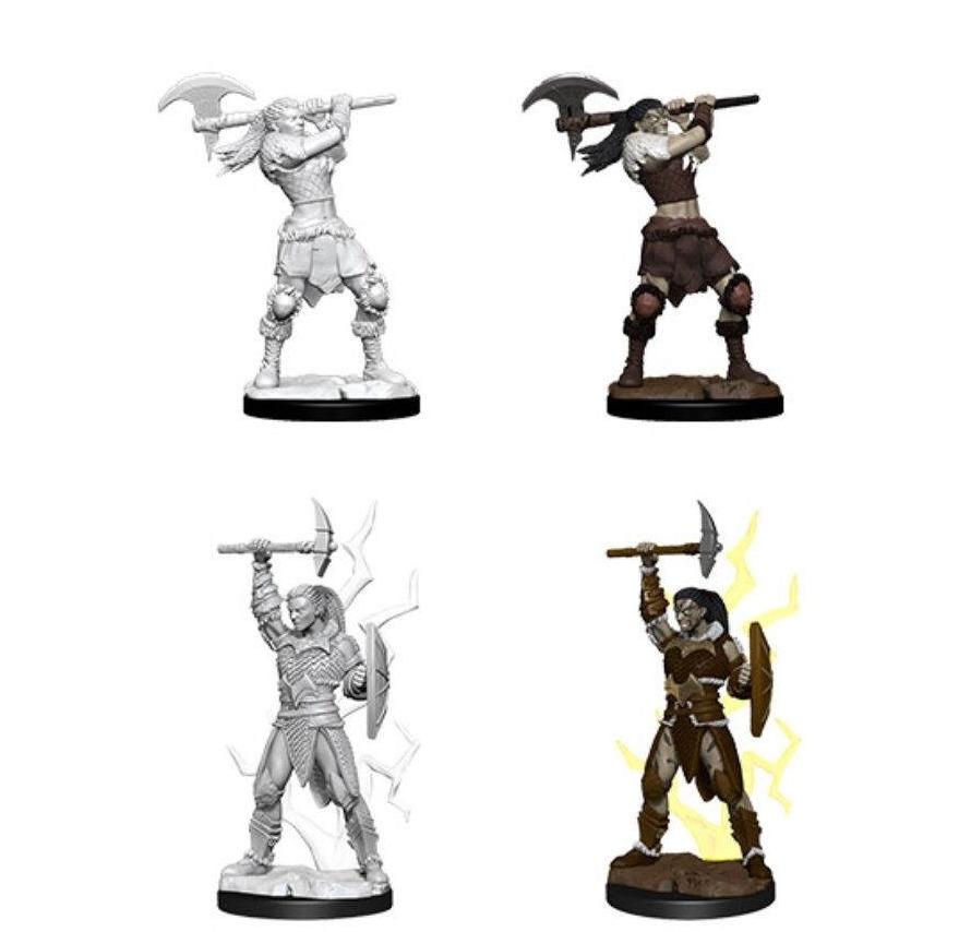 Dungeons and Dragons: Nolzur's Marvelous Unpainted Miniatures Female Goliath Barbarian - Undiscovered Realm